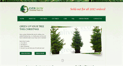 Desktop Screenshot of evergrowchristmastrees.ca